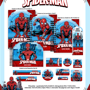 Arquivo Escolar Homem Aranha - Pamella