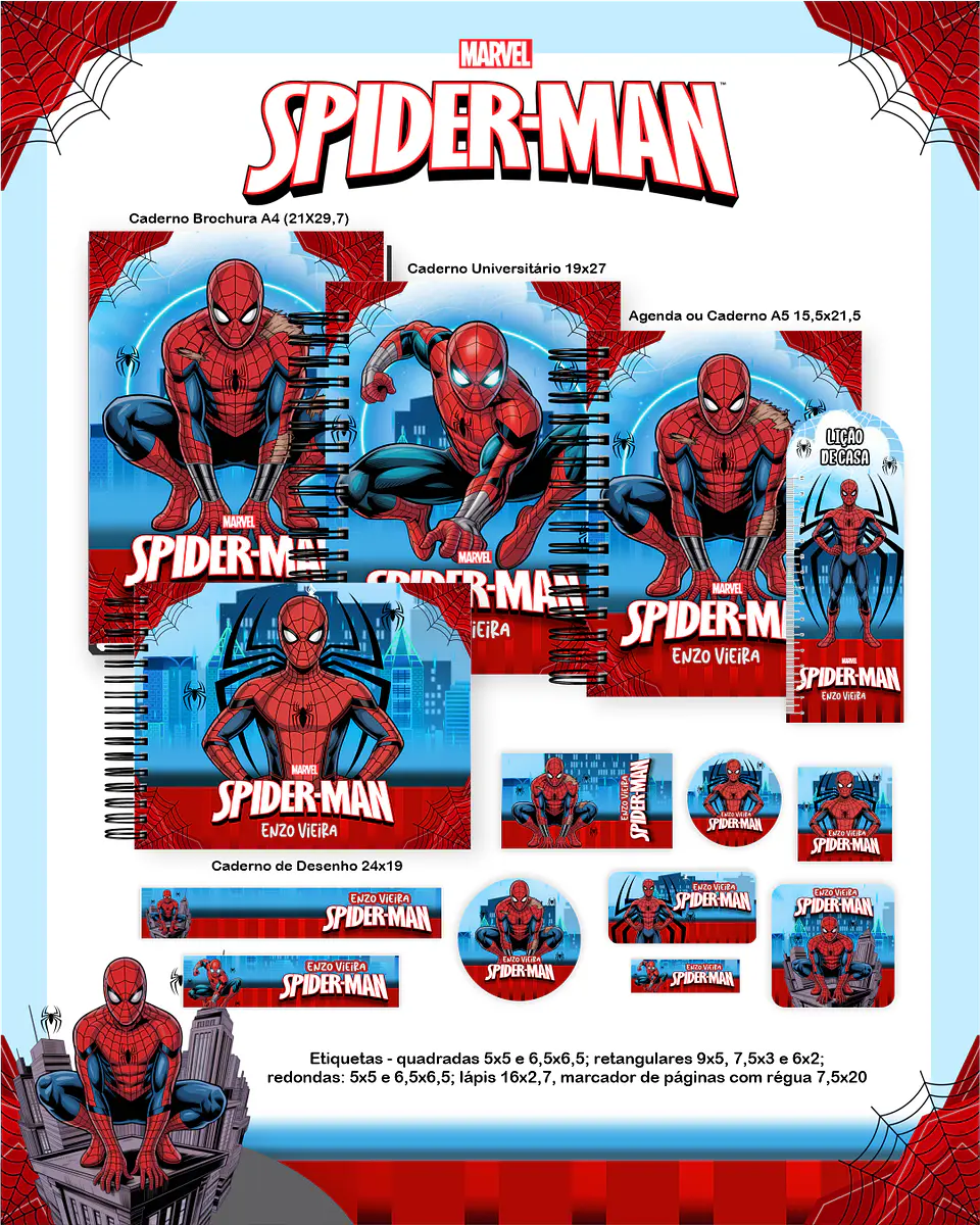 Arquivo Escolar Homem Aranha - Pamella 1