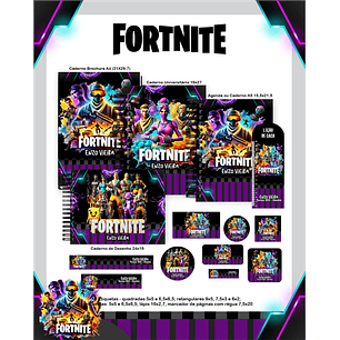 Arquivo Escolar Fortnite - Pamella