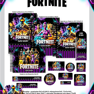 Arquivo Escolar Fortnite - Pamella