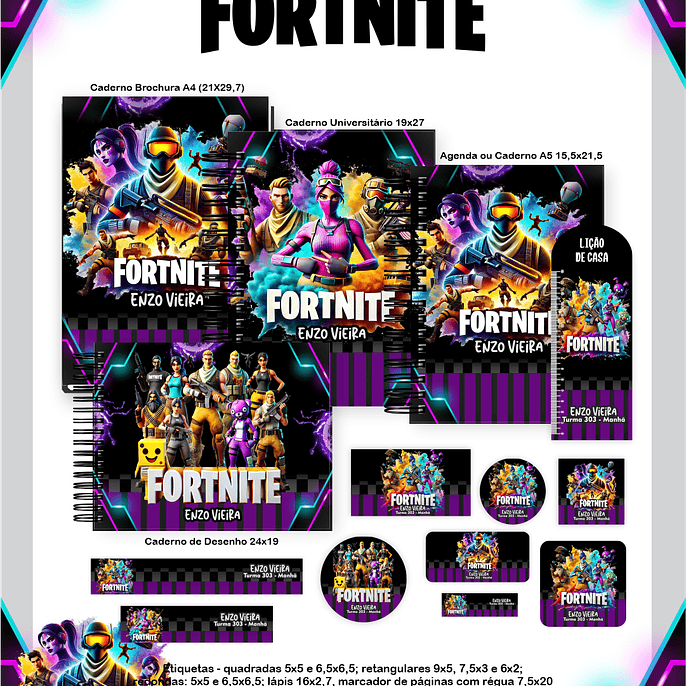 Arquivo Escolar Fortnite - Pamella 1