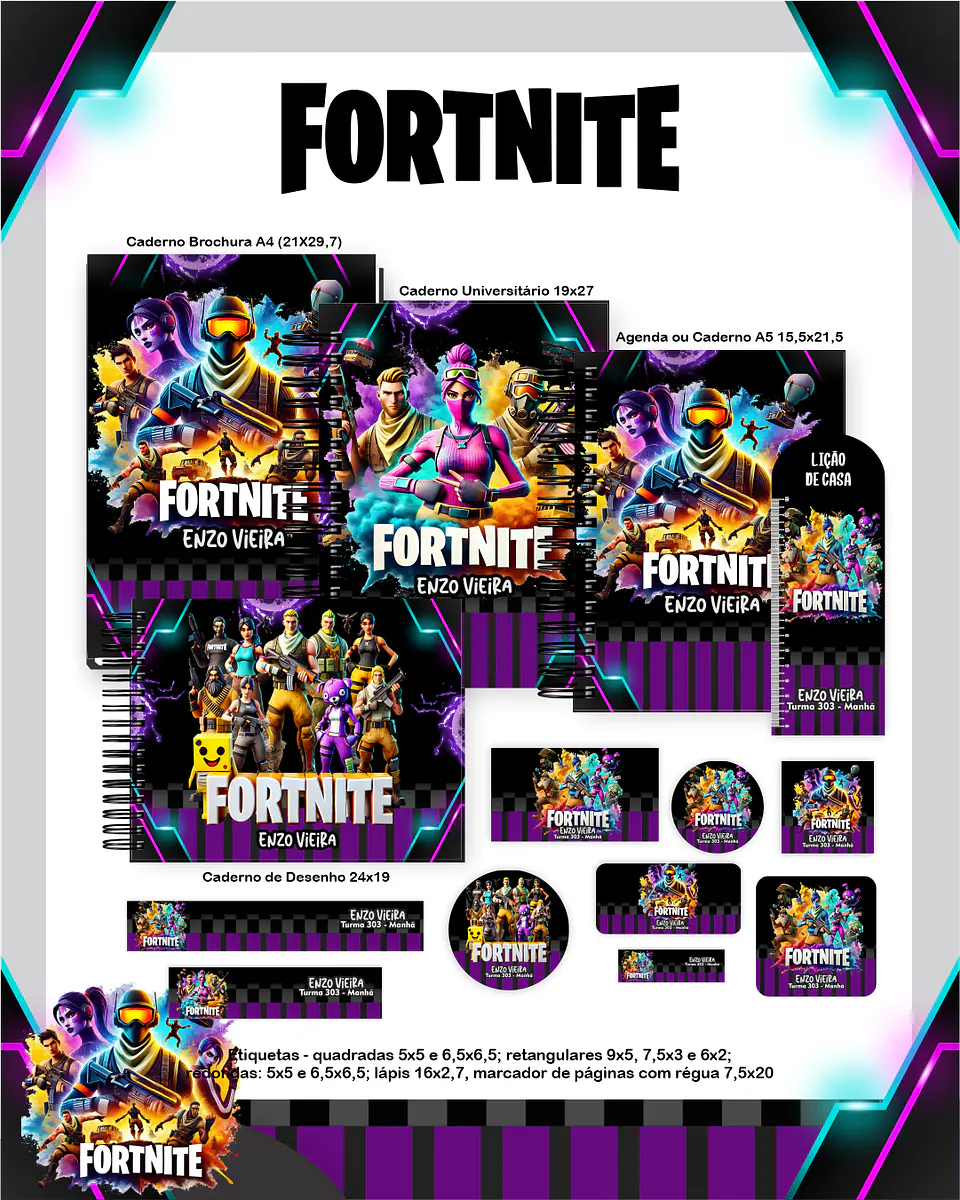 Arquivo Escolar Fortnite - Pamella 1