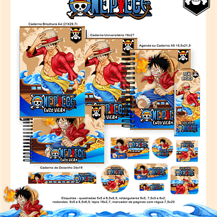 Arquivo Escolar One Piece - Pamella