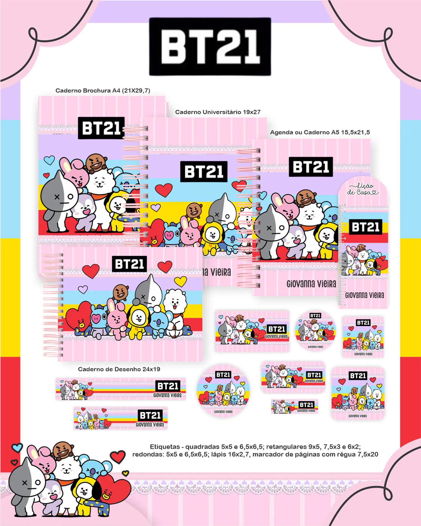 Arquivo Escolar BT21 - Pamella 1