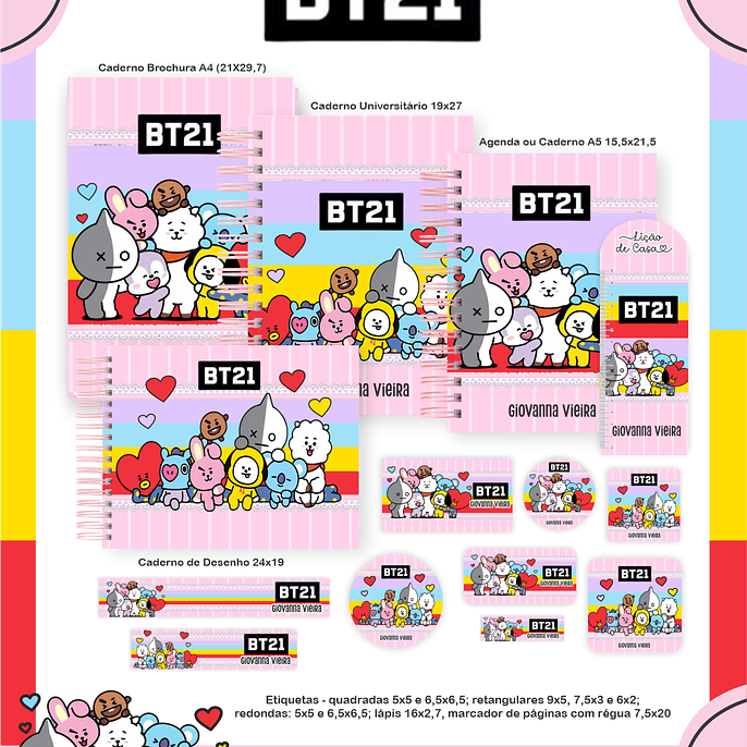 Arquivo Escolar BT21 - Pamella 1