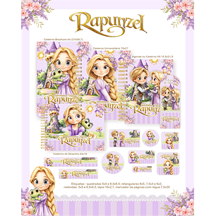 Arquivo Escolar Rapunzel - Pamella