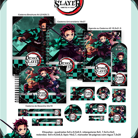 Arquivo Escolar Demon Slayer - Pamella 1