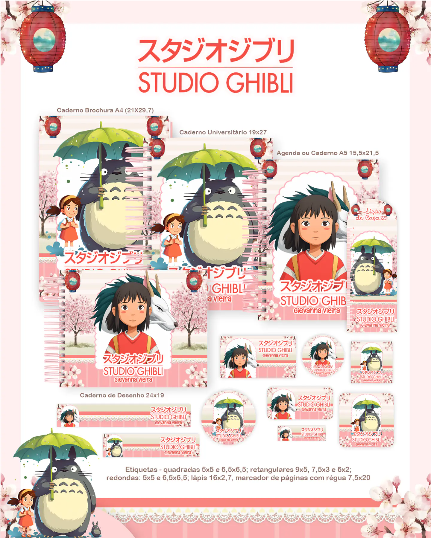 Arquivo Escolar Studio Ghibli - Pamella 1