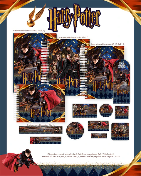 Arquivo Escolar Harry Potter - Pamella