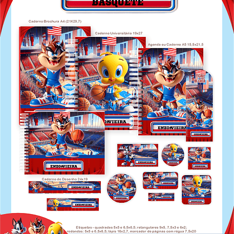 Arquivo Escolar Lonney Tunes - Pamella 1