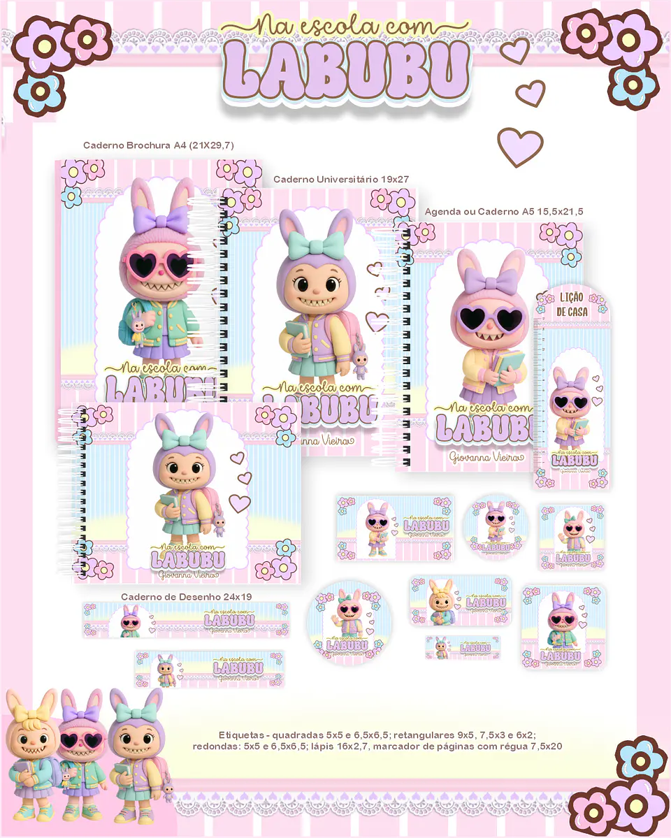 Arquivo Escolar Na Escola Com Labubu - Pamella 1