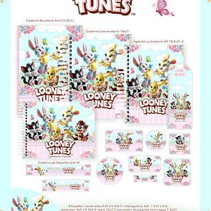 Arquivo Escolar Looney Tunes- Pamella