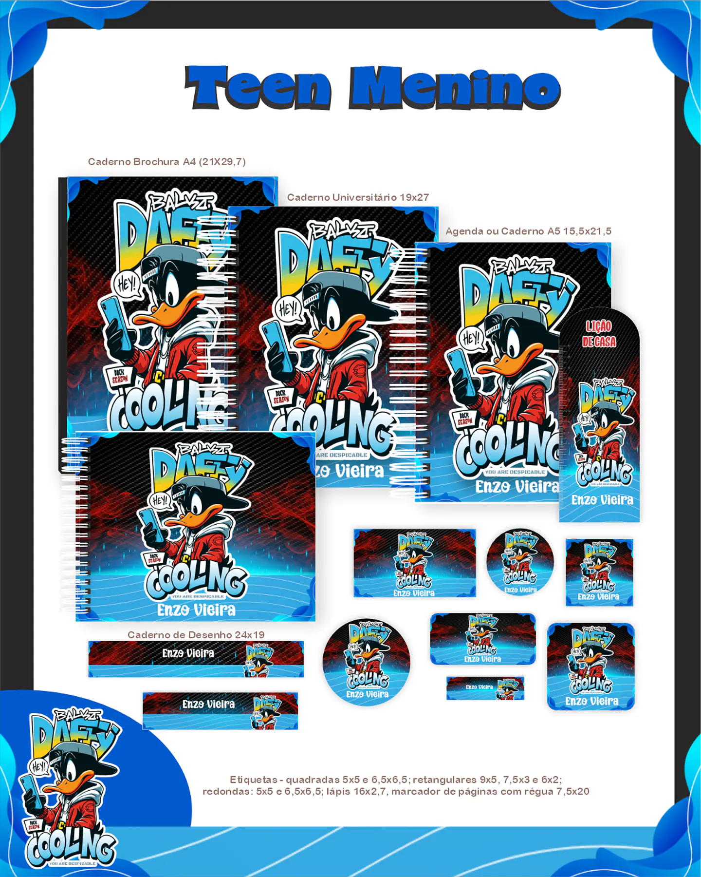 Arquivo Escolar Teen Menino - Pamella 1