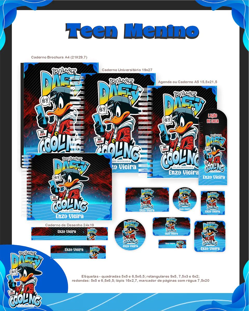 Arquivo Escolar Teen Menino - Pamella 1