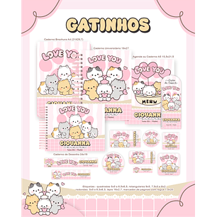 Arquivo Escolar Gatinhos - Pamella