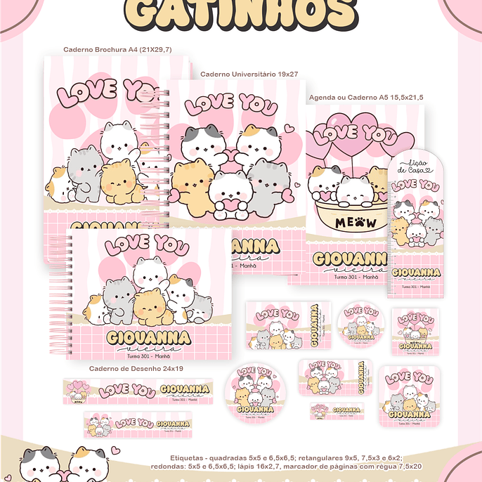 Arquivo Escolar Gatinhos - Pamella 1