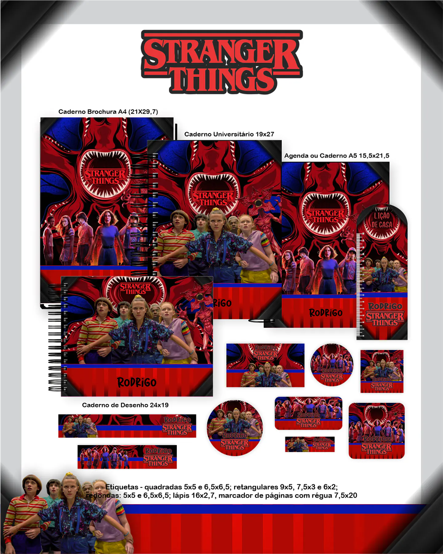 Arquivo Escolar Stranger Things - Pamella 1