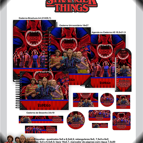 Arquivo Escolar Stranger Things - Pamella 1