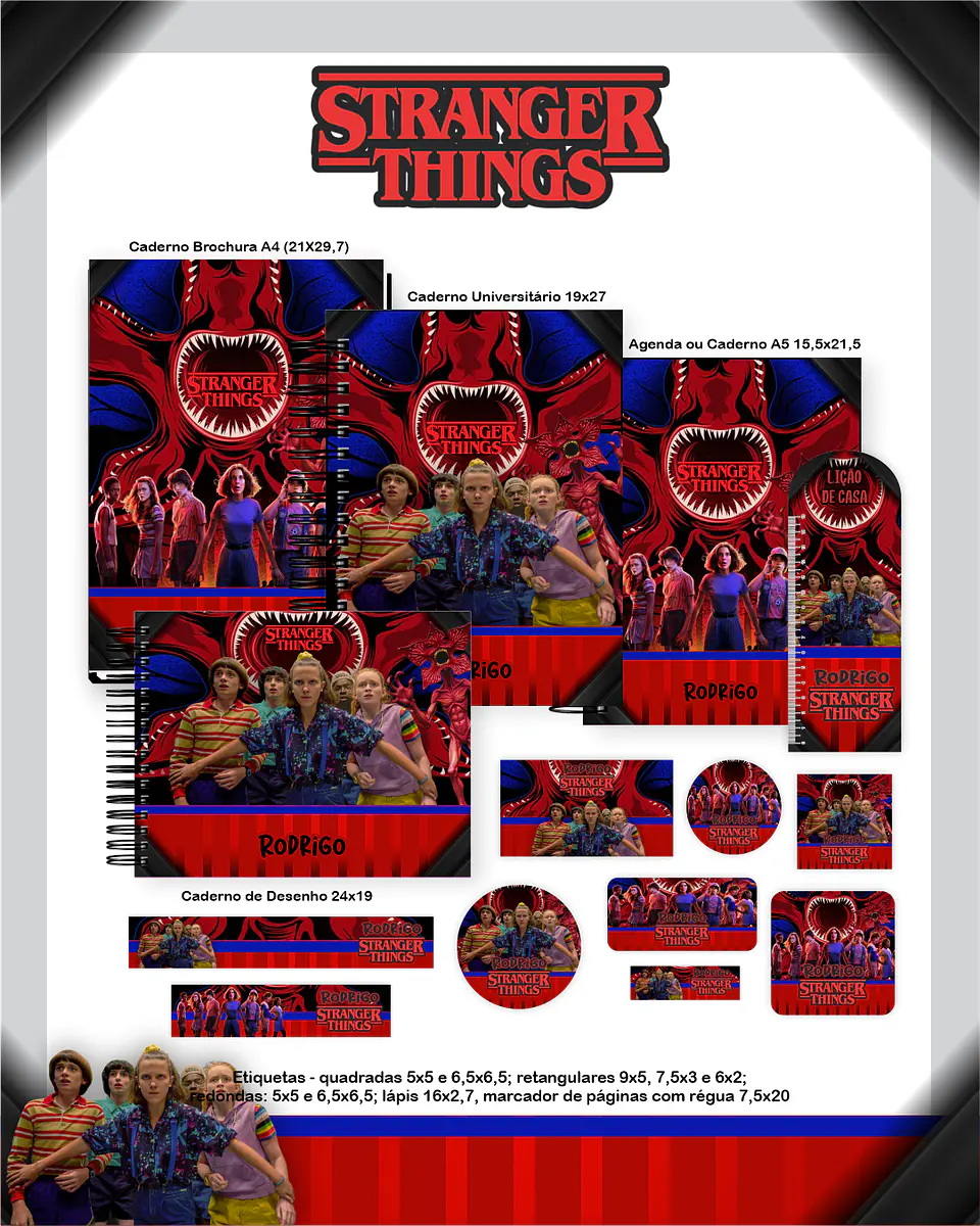 Arquivo Escolar Stranger Things - Pamella 1