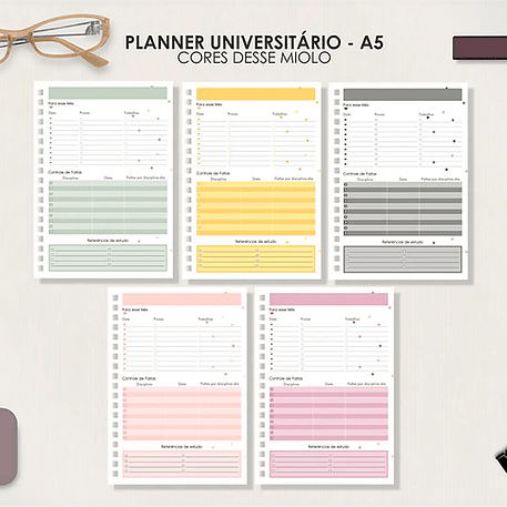 Arquivo Miolo Planner A5 Datado Vertical 6