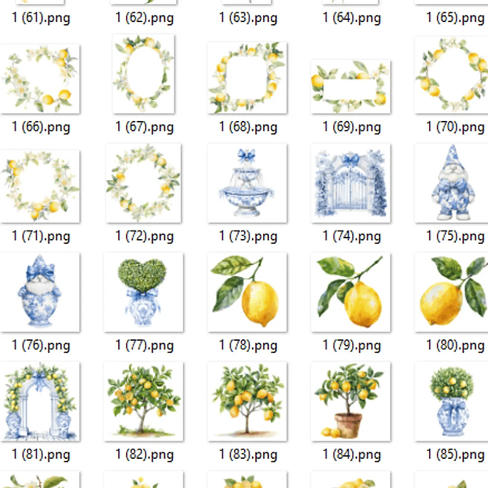 Kit Digital Limão Siciliano 5