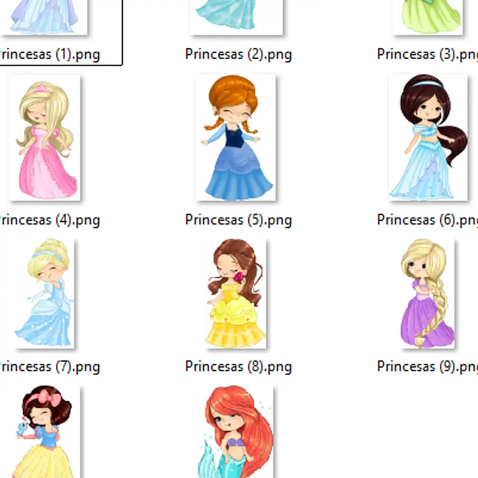 Kit Digital Princesas Aquarela 5 2