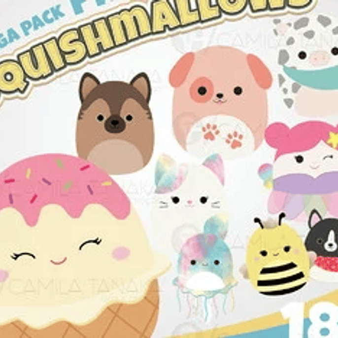 Kit Digital Squishamallows 1