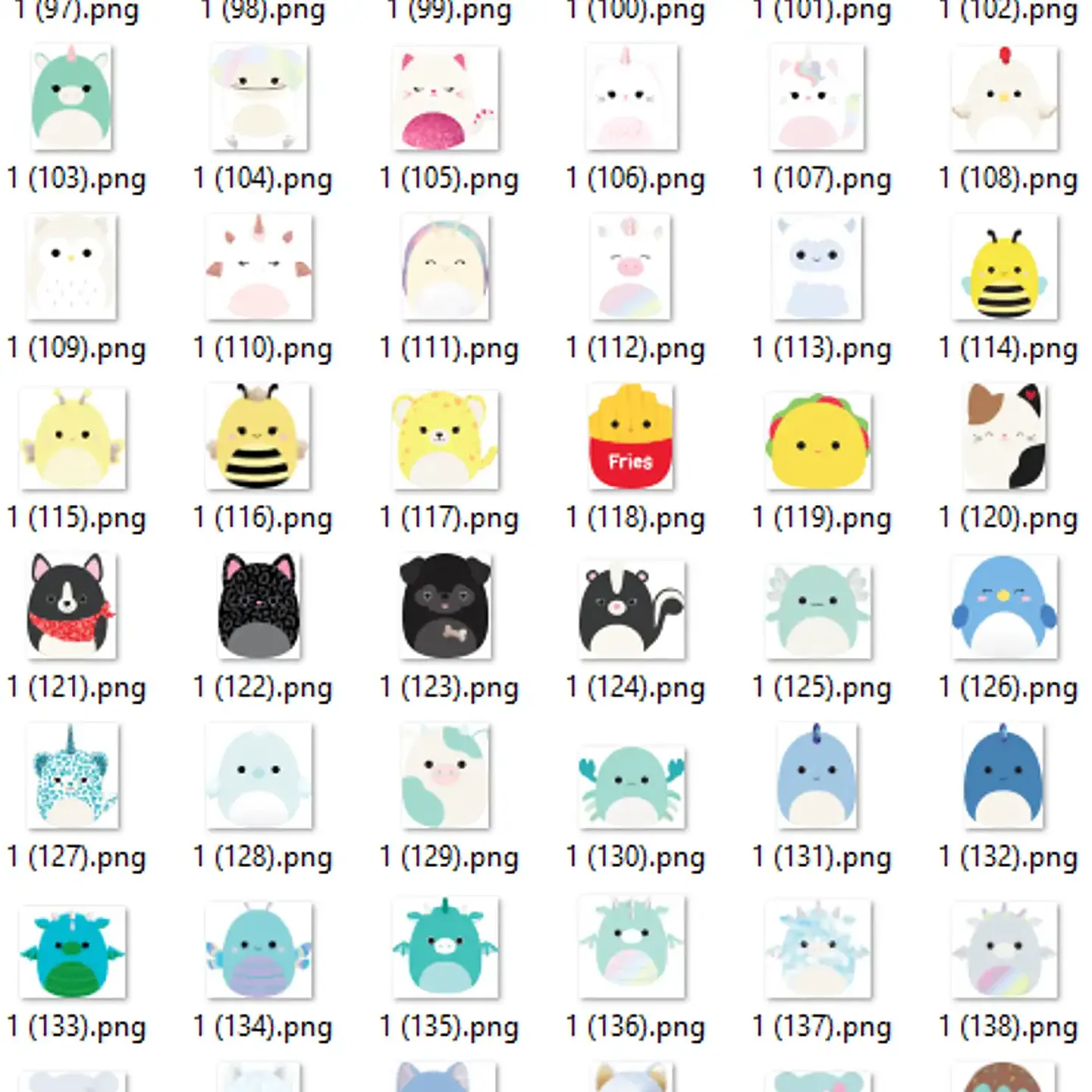 Kit Digital Squishamallows 5