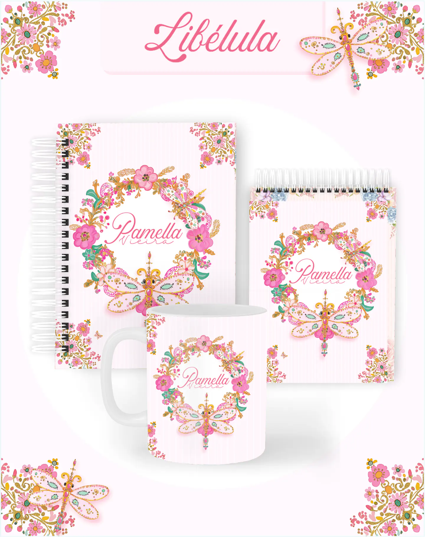 Arquivo Combo Encadernação Libélula 2026 - Pamella 1