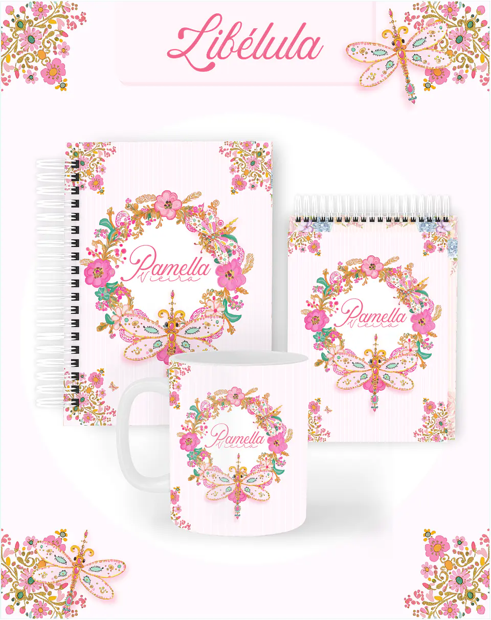 Arquivo Combo Encadernação Libélula 2026 - Pamella 1