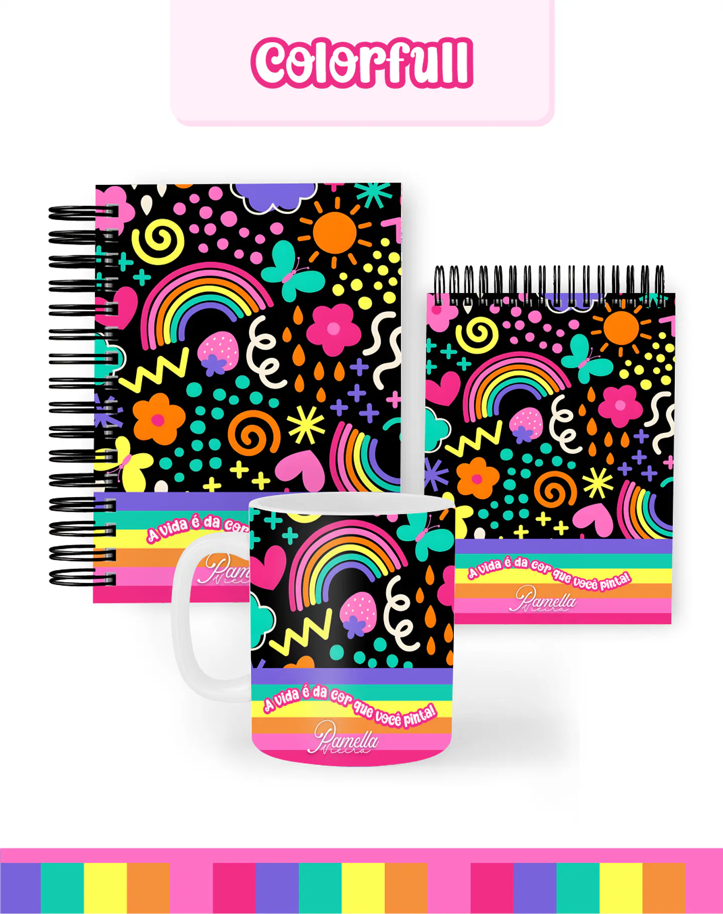 Arquivo Combo Encadernação Colorfull 2026 - Pamella 1