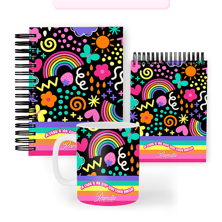 Arquivo Combo Encadernação Colorfull 2026 - Pamella 1