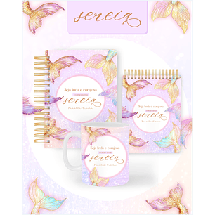 Arquivo Combo Encadernação Sereia 2026 - Pamella