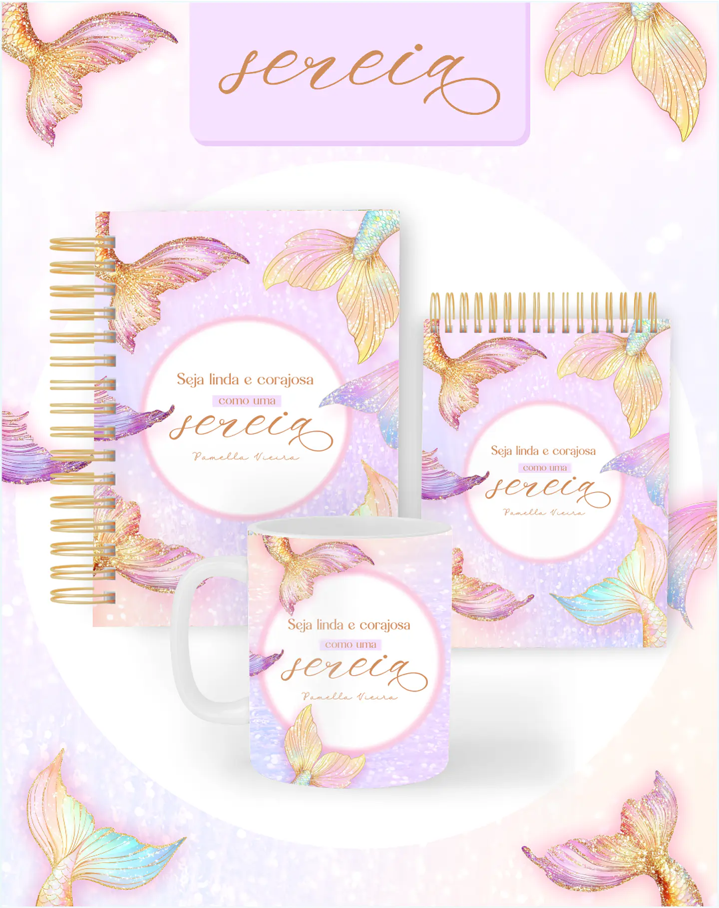 Arquivo Combo Encadernação Sereia 2026 - Pamella 1