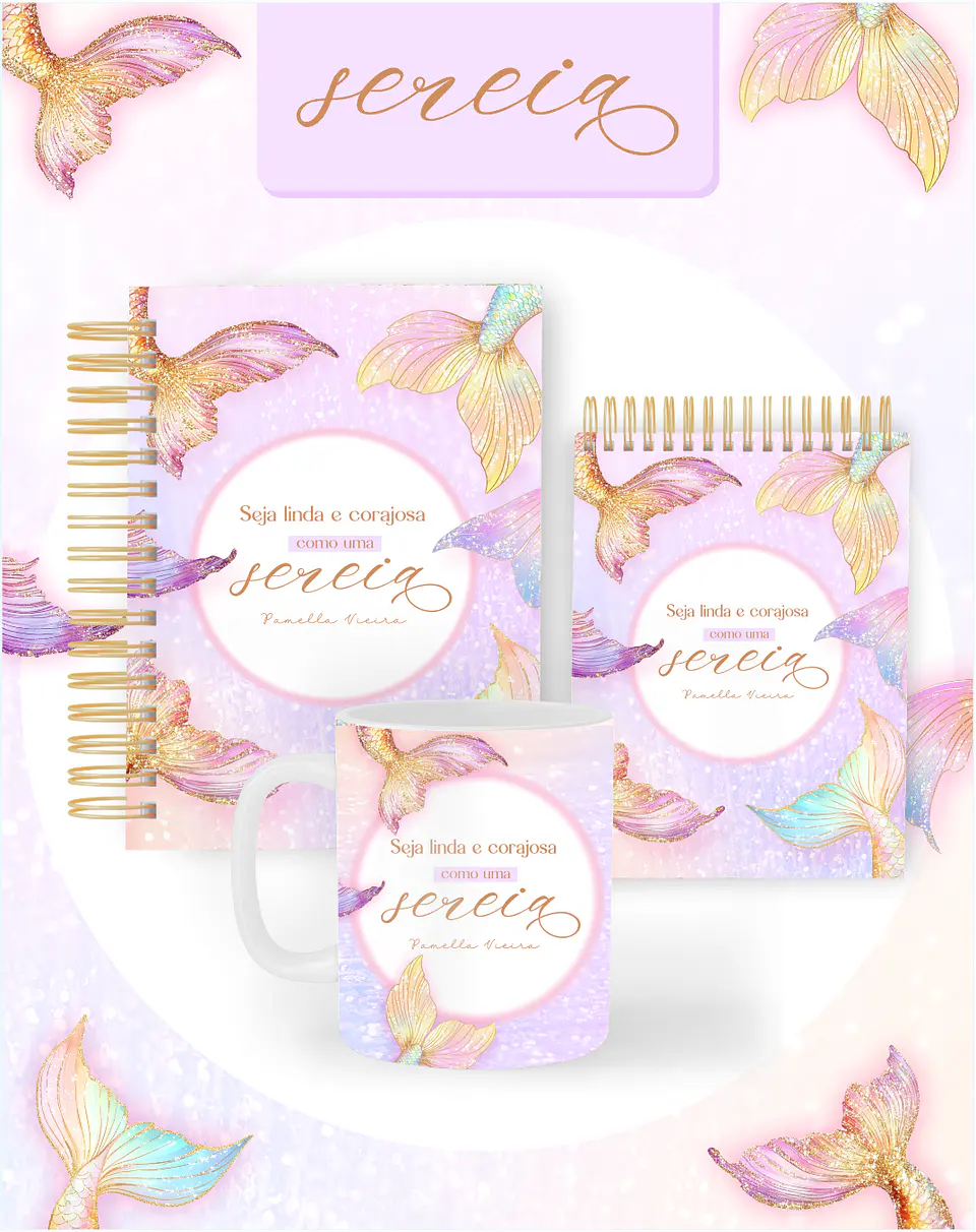 Arquivo Combo Encadernação Sereia 2026 - Pamella 1