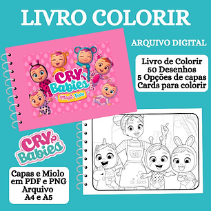 Arquivo Livro de Colorir Cry Babies - Moira