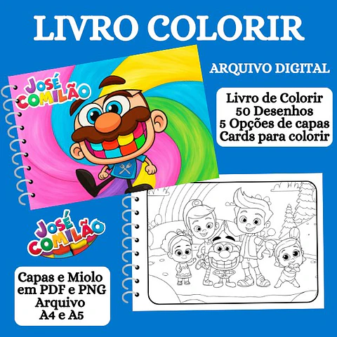 Arquivo Livro de Colorir José Comilão - Moira