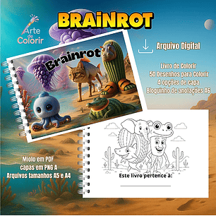 Arquivo Livro de Colorir Brainrot