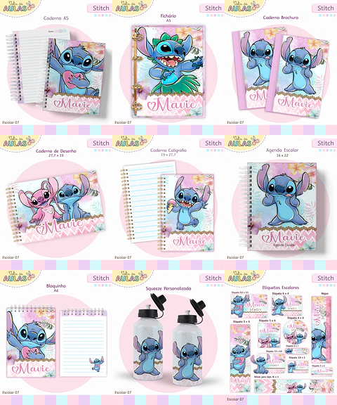Arquivo Escolar Stitch 2026
