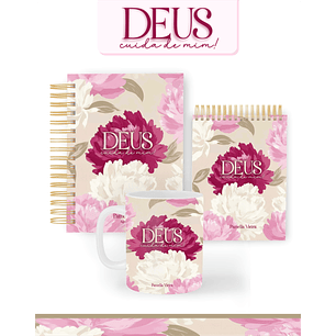 Arquivo Combo Encadernação Deus Cuida de Mim 2026 - Pamella