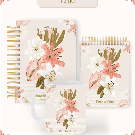 Arquivo Combo Encadernação Lírios chic 2026 - Pamella 1