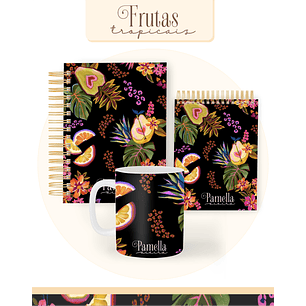 Arquivo Combo Encadernação Frutas Tropicais 2026 - Pamella