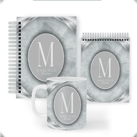 Arquivo Combo Encadernação Masculino Gray  2026 - Pamella 1