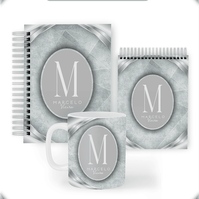Arquivo Combo Encadernação Masculino Gray  2026 - Pamella 1