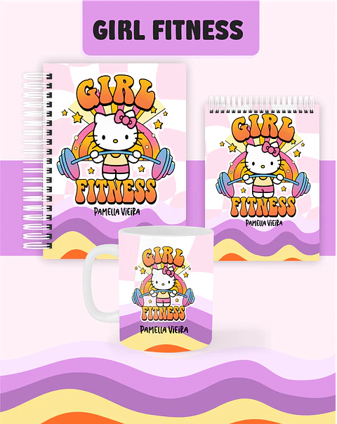 Arquivo Combo Encadernação Girl Fitness 2026 - Pamella