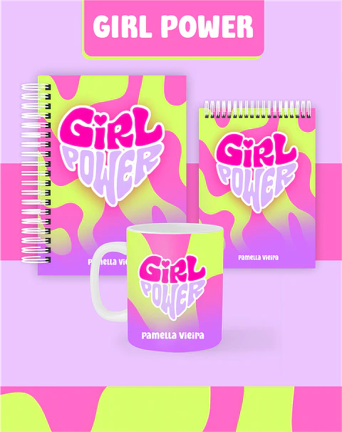 Arquivo Combo Encadernação Girl Power 2026 - Pamella