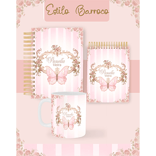 Arquivo Combo Encadernação Estilo Barroco 2026 - Pamella