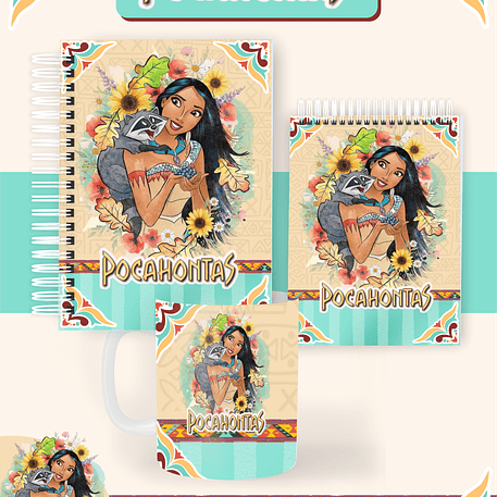Arquivo Combo Encadernação Pocahontas 2026 - Pamella 1