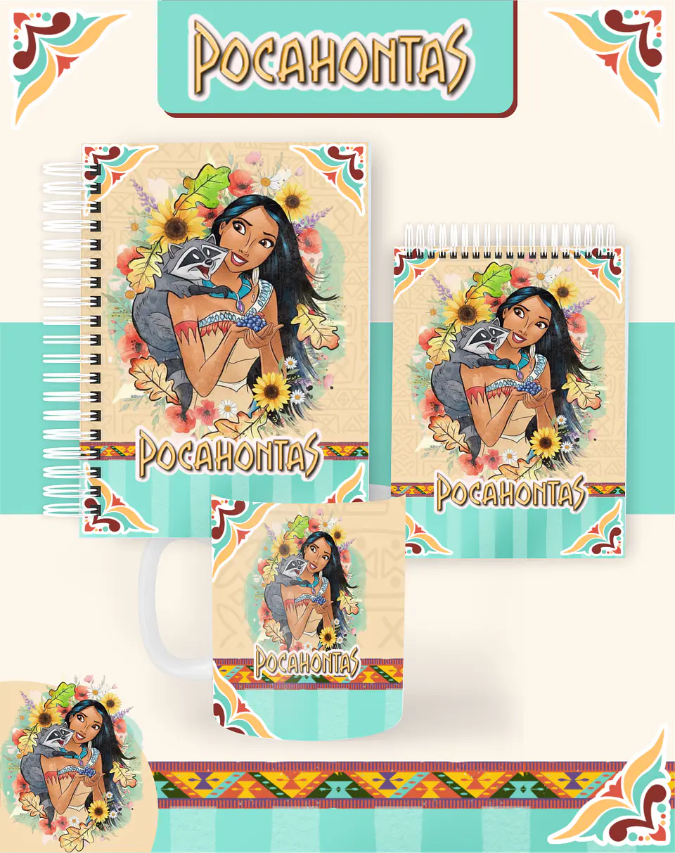 Arquivo Combo Encadernação Pocahontas 2026 - Pamella 1