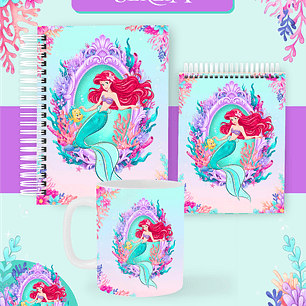 Arquivo Combo Encadernação A Pequena Sereia 2026 - Pamella